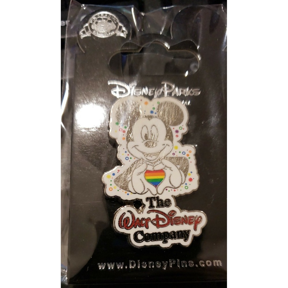 Disney Pin MICKEY MOUSE RAINBOW‎ HEART PRIDE DIVERSITY EQUALITY  LGBTQ 00074